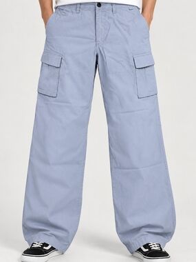 Vintage Volcom Stone Scout Y2K Ripstop Wide Leg Cargo Pants Size 34 Grey Baggy